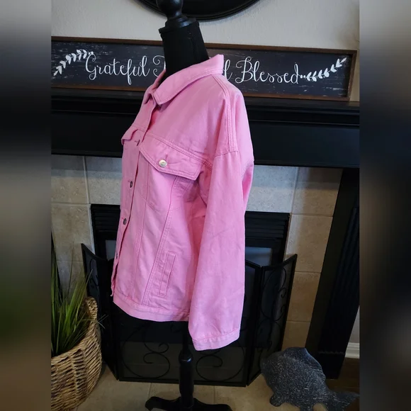 Fantastic Fawn Pink Jean Jacket - Picture 7 of 9